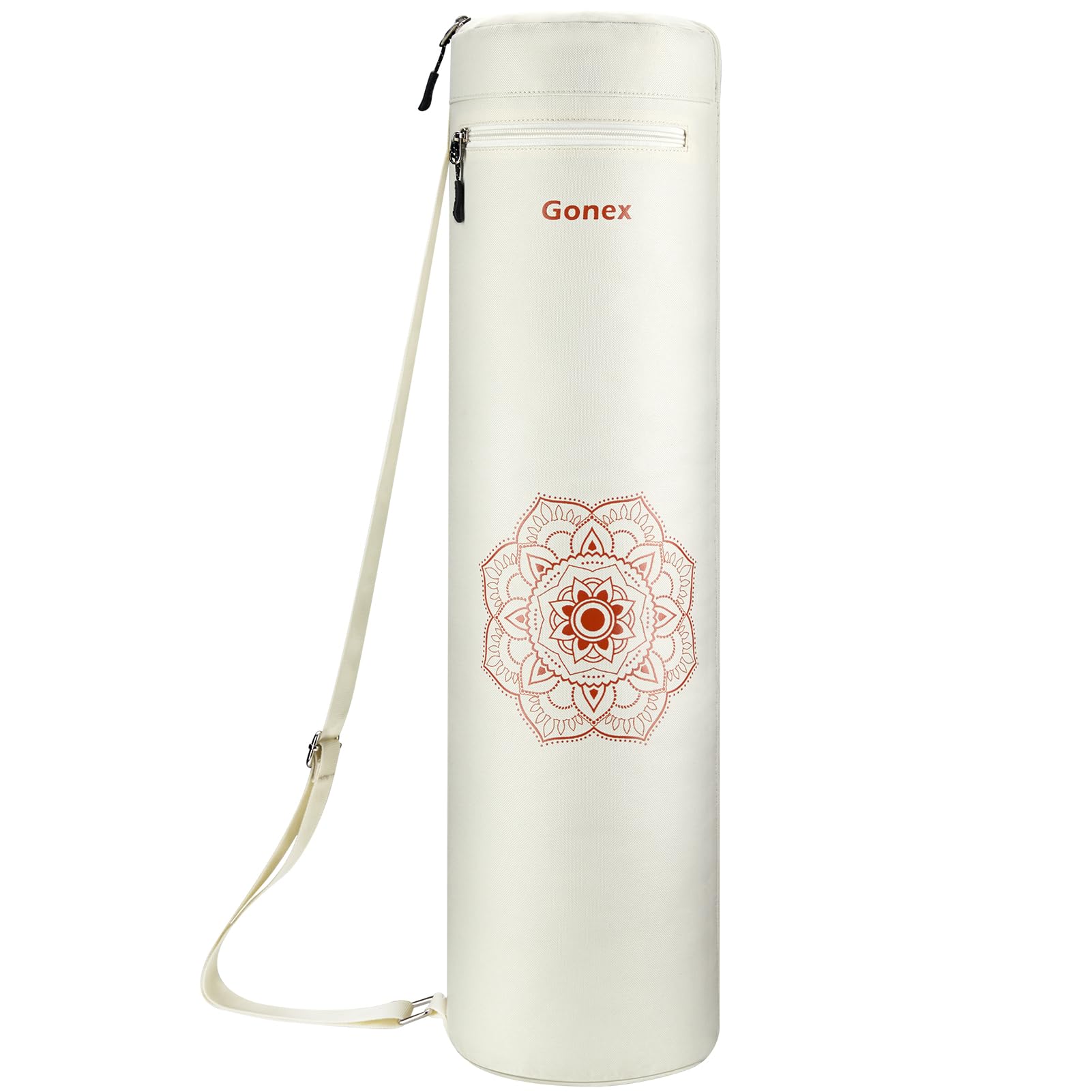 Gonex Yoga Mat Bag Yoga Mat Carrier Full-Zip Exercise Yoga Mat Carry Bag for Women Men with a Wet Pocket and Zipper Pocket Extra Wide Adjustable Shoulder Strap