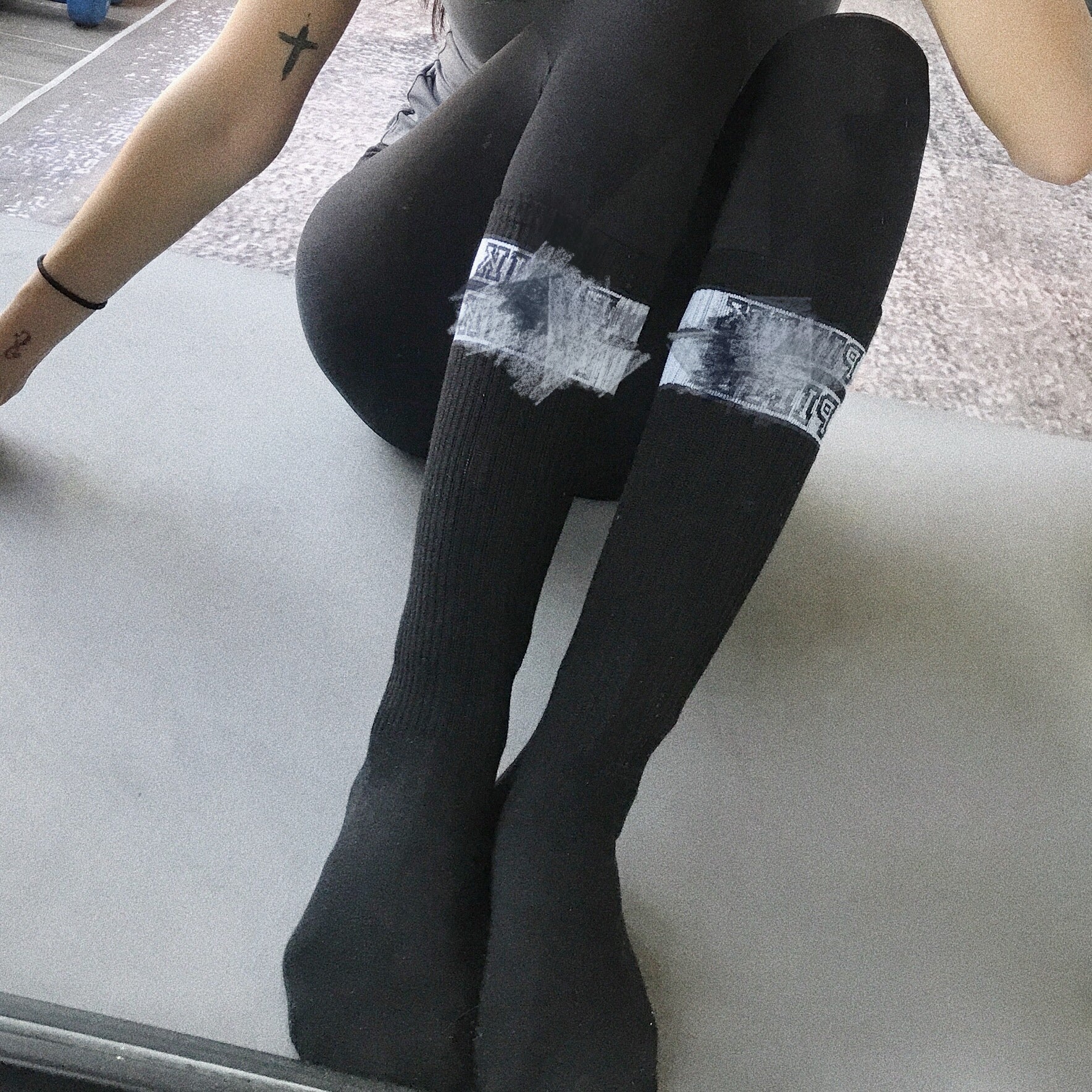 Knee-Length Fitness Cheerleading Yoga Running Socks