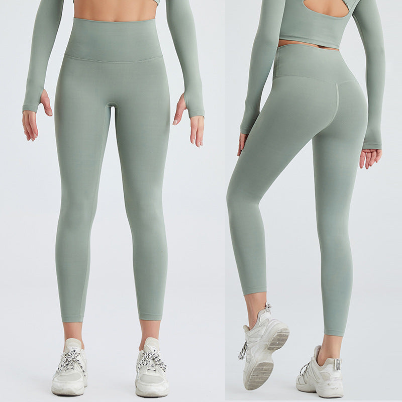 Quick-Drying Women’s Nude Yoga Pants for Comfort