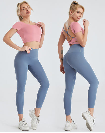 Quick-Drying Women’s Nude Yoga Pants for Comfort
