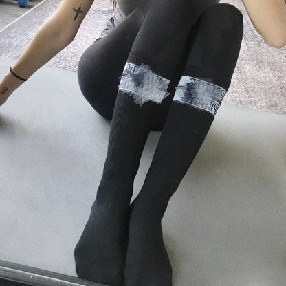 Knee-Length Fitness Cheerleading Yoga Running Socks