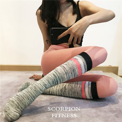 Knee-Length Fitness Cheerleading Yoga Running Socks