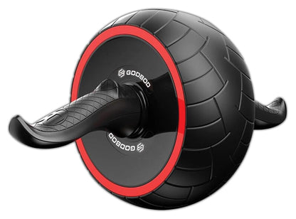 GODBOD Ab Roller Wheel for Core Workouts - Ultra-Wide Fitness Roller with Non-Slip Ergonomic Handles Automatic Rebound Design Home Gym Equipment for Abs Strength Training and Abdominal Muscle Toning