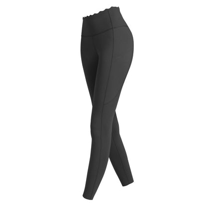 Lace High Waist Nude Yoga Pants for Women