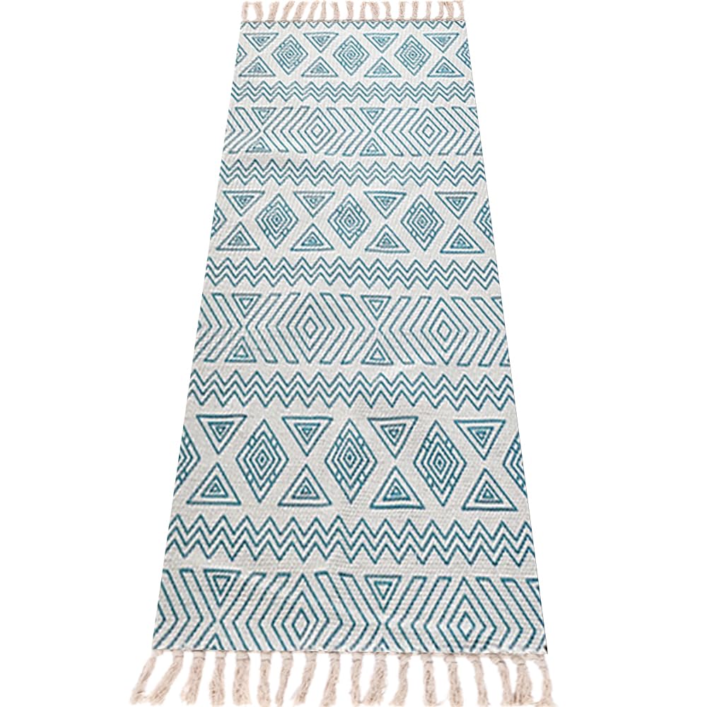 nuveti Cotton Yoga Mat - Cotton Yoga Rug - Absorbent Grippy Tight Weave Ashtanga and Hot Yoga Rug Helps with Slippery Hands and Feet Yoga &amp; Fitness| Meditation Yoga Exercise Mat